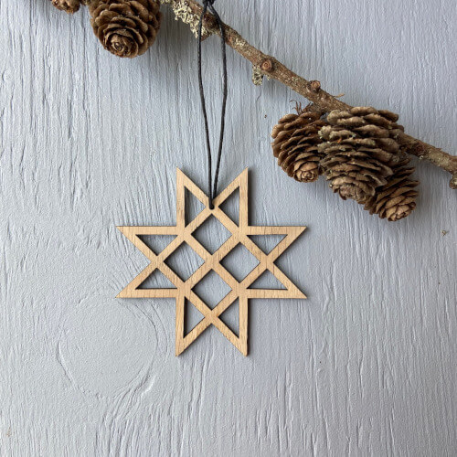 Flet stjerne til ophæng