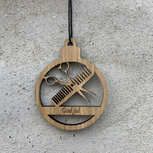 Saks og kam til en frisør