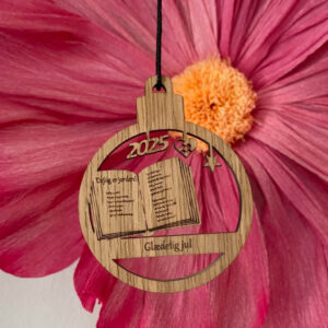 jule ornament i eg - årgang 2025 fra Vibeager Design