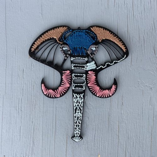 Broderi ornament elefant - perfekt til ferien og en køretur. vær kreativ og få ro i hovedet