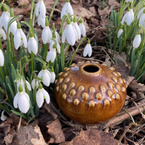 Keramik mini vaser til de små blomster - håndlavet i Danmark