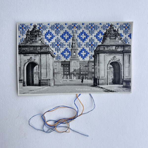 Broderi i papir en kreativ workshop med kunstner Eva C art - med nål og tråd